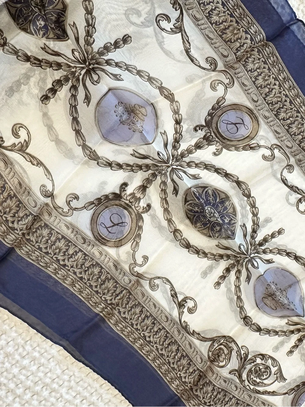 Vintage 100% silk scarf. NWT
